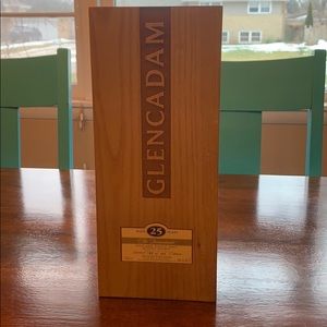Glencadam empty bottle with box